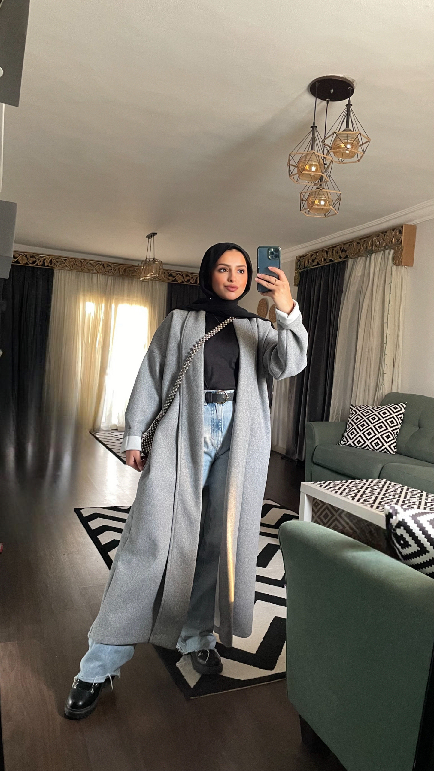Long Line Cardigan-gray
