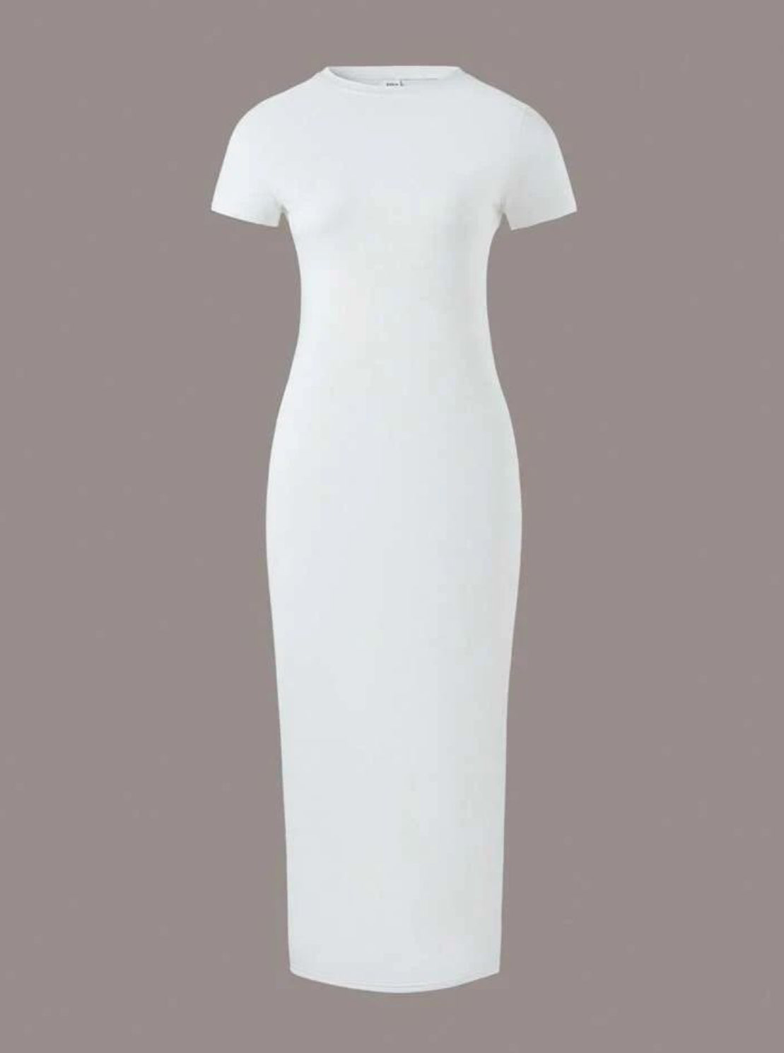 short sleeves basic dress