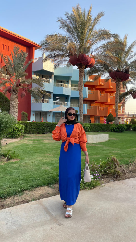 Short sleeves basic dress