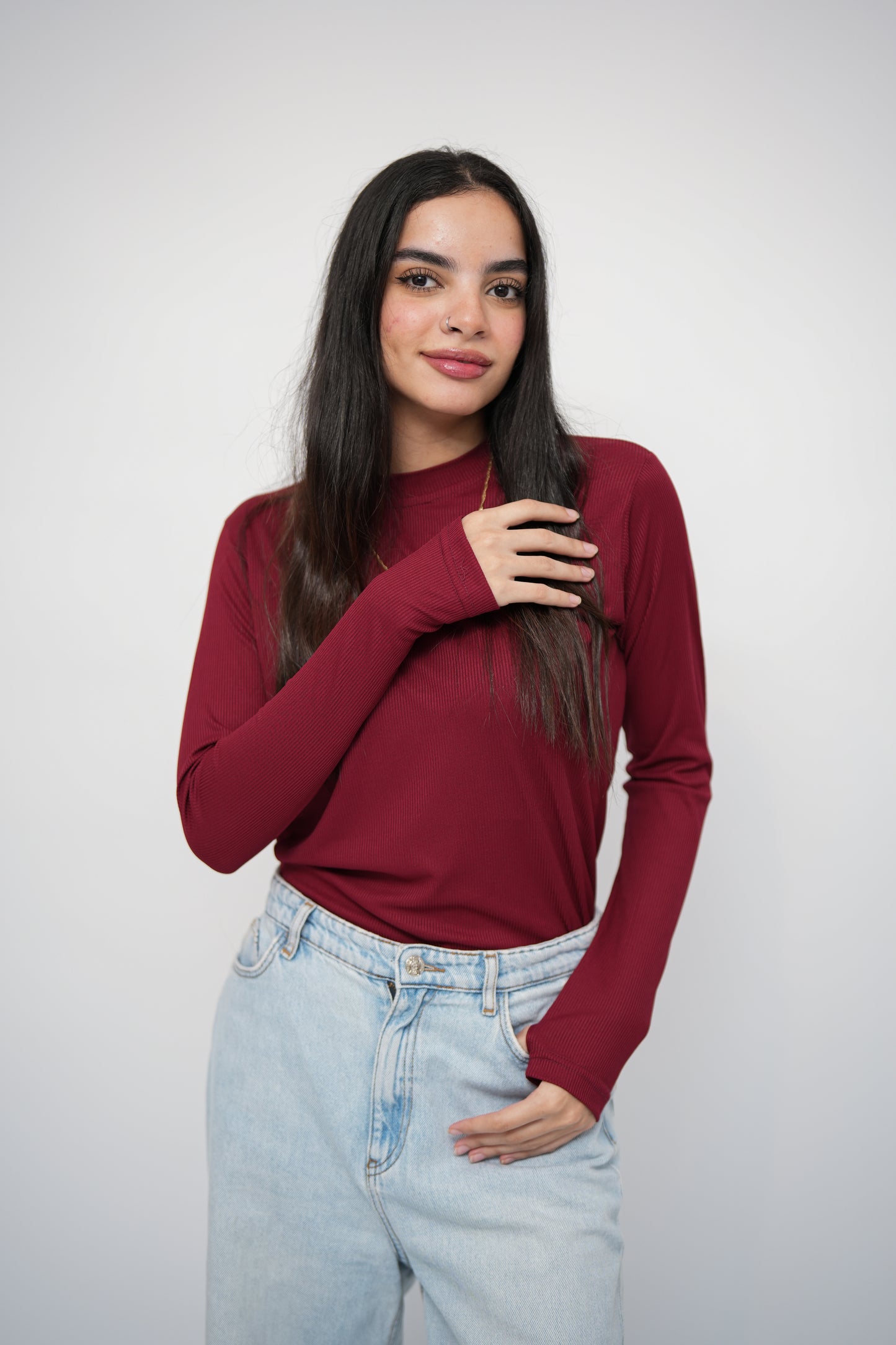 Long sleeves basic top