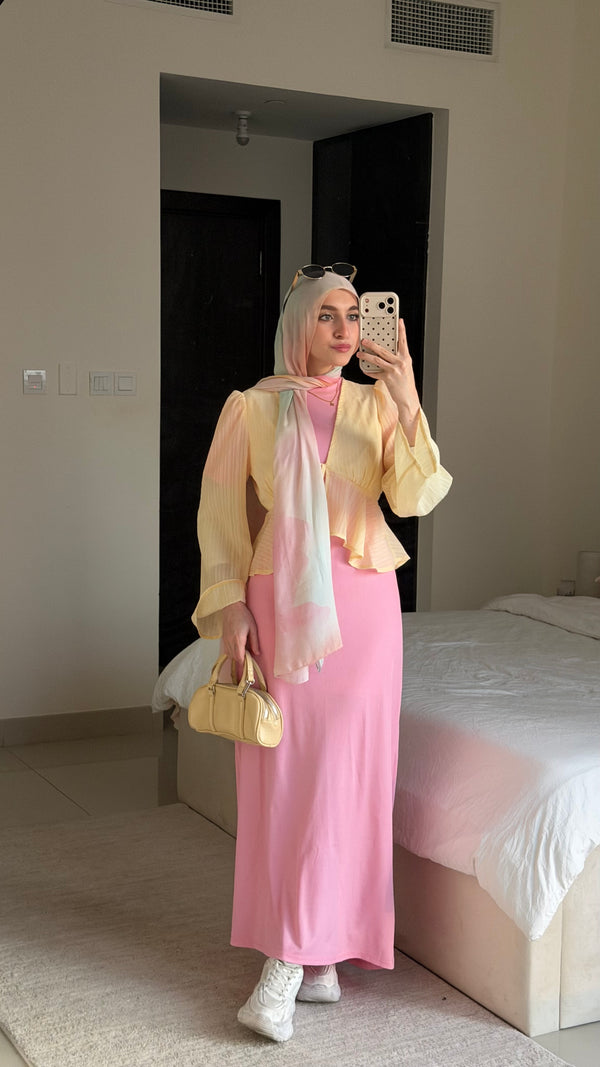 Short sleeves basic dress