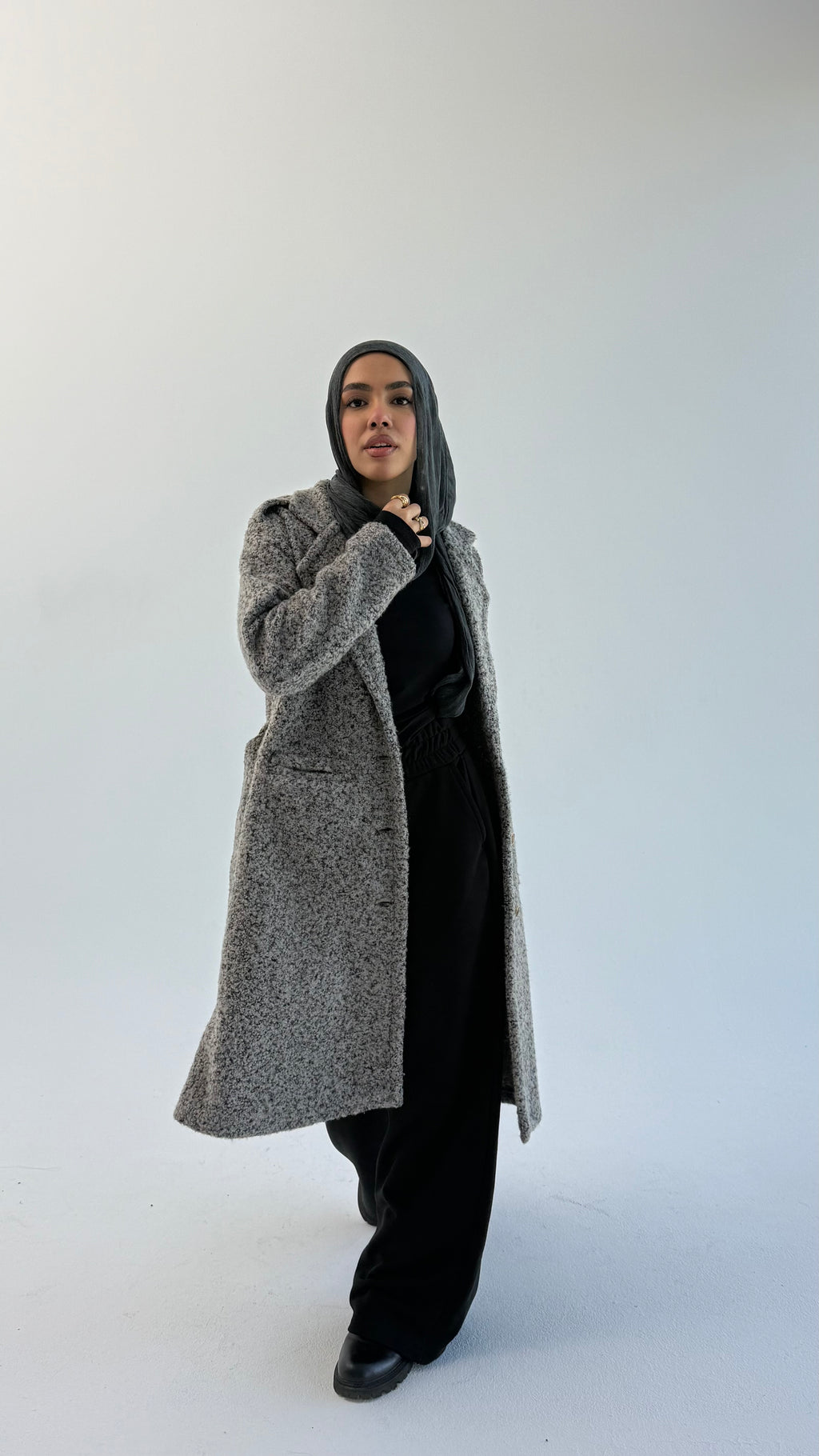 Fluffy Dream Coat - Gray