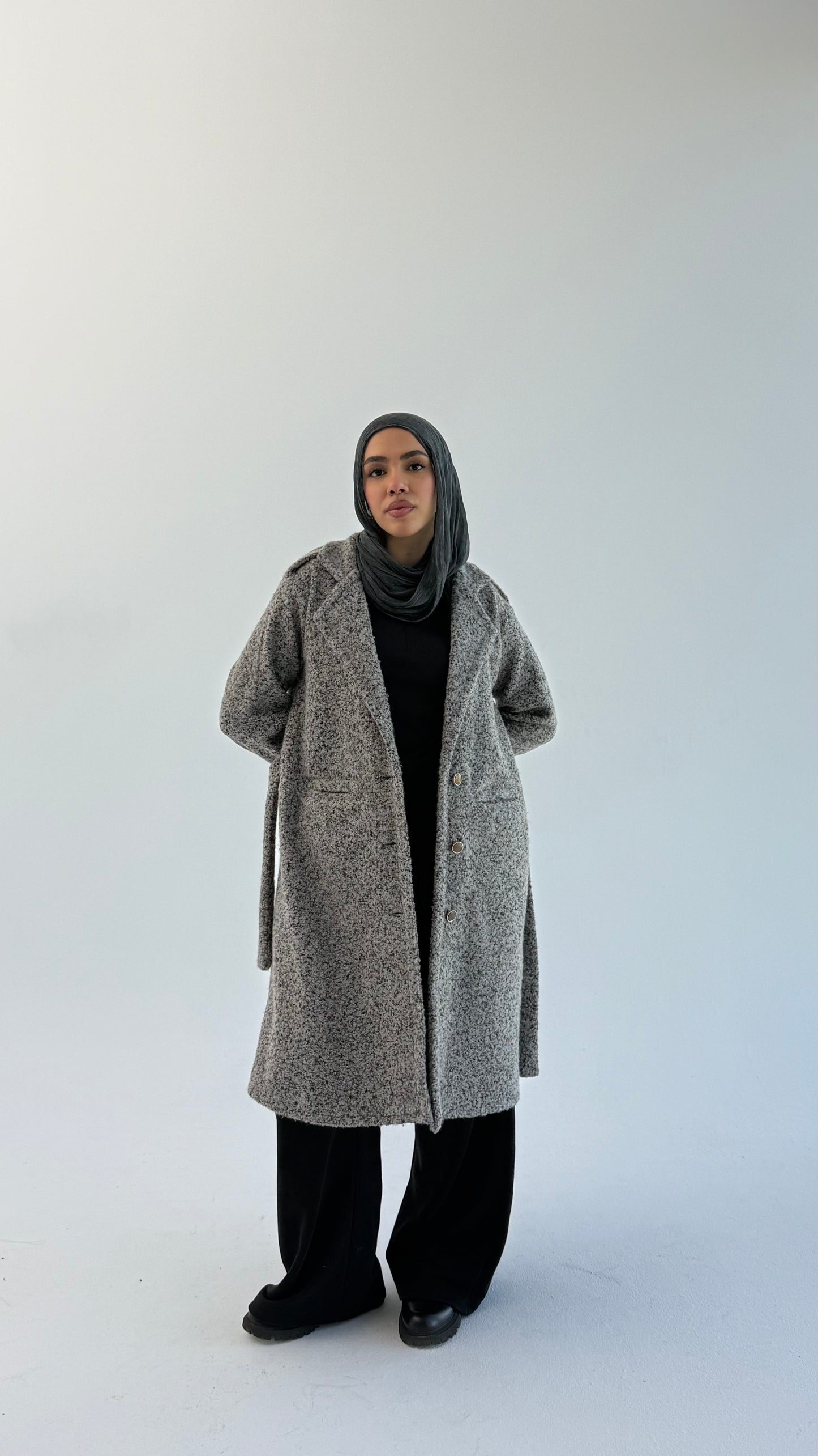 Fluffy Dream Coat - Gray