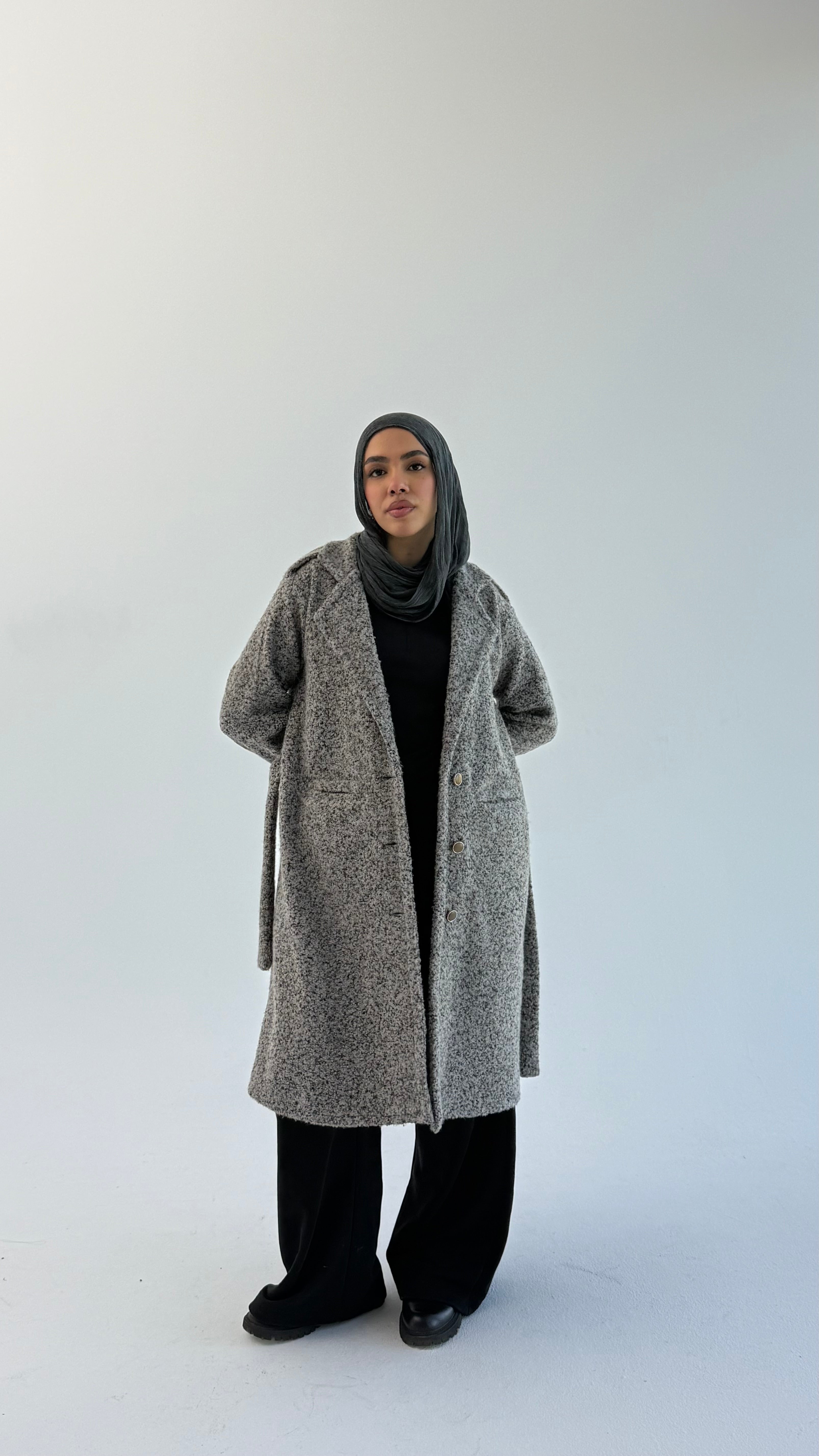 Fluffy Dream Coat - Gray