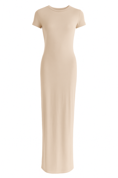 Short sleeves basic dress