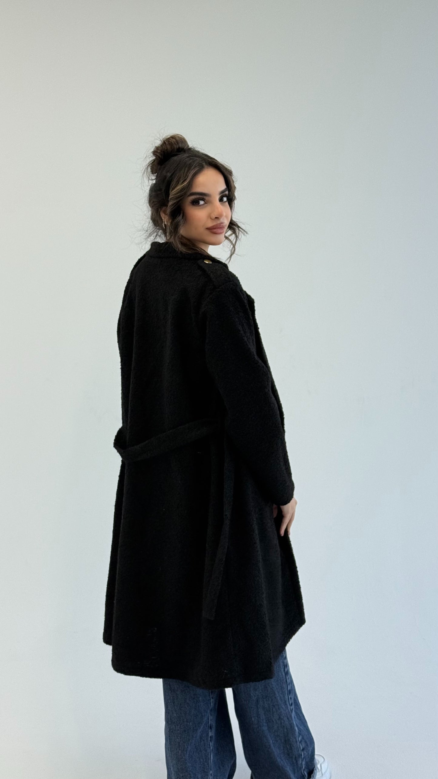 Fluffy Dream Coat - Black