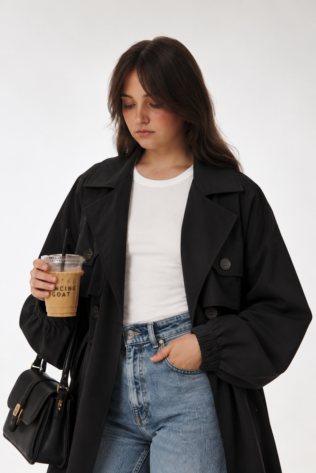 Elyra trench coat - Black
