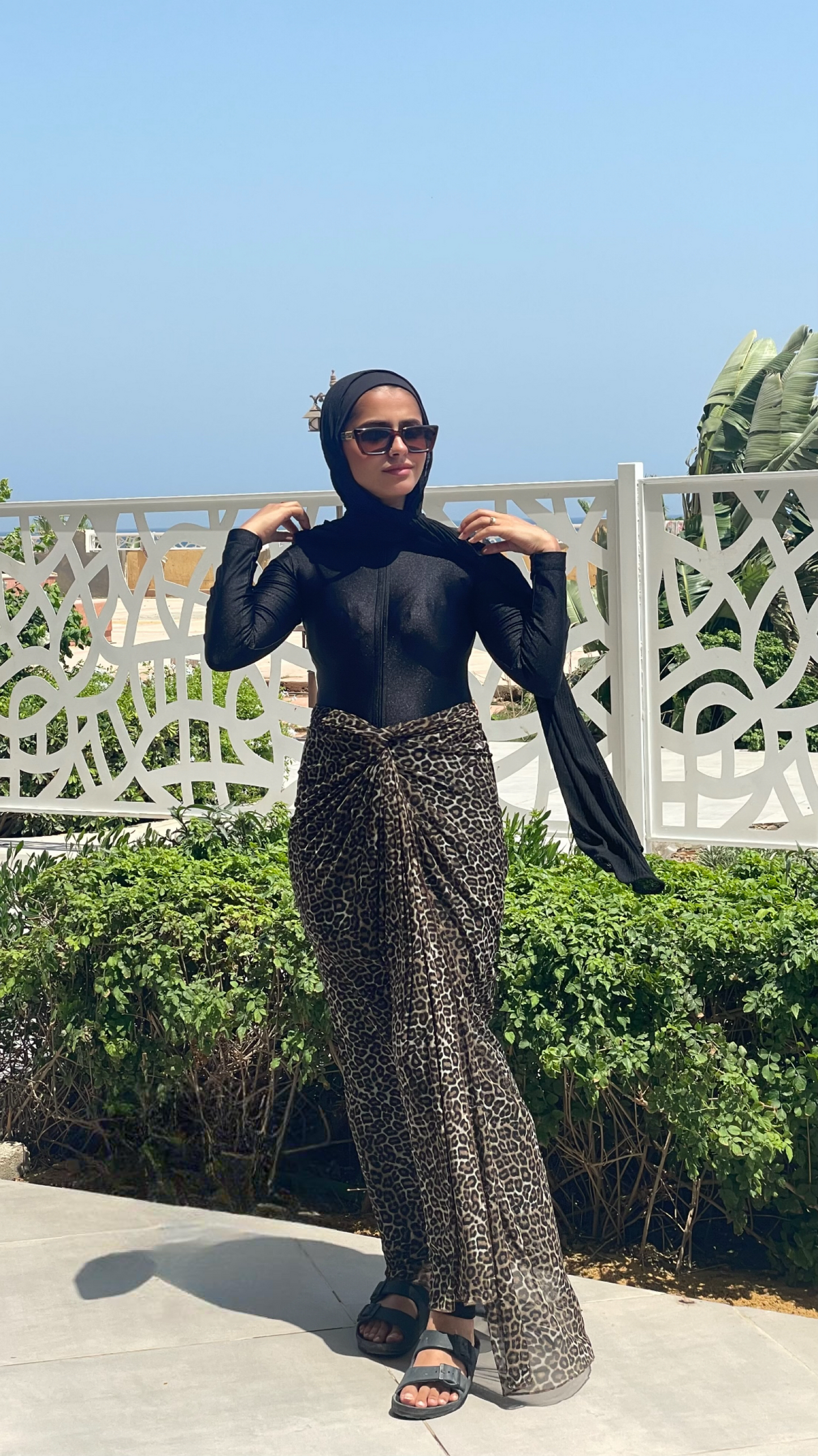 Leopard Tulle cover-up