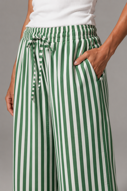 Dolce Stripe Pants - Green