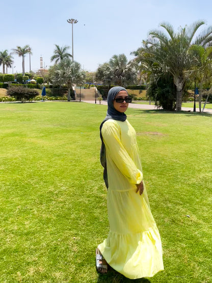 Elara Dress - Butter Yellow