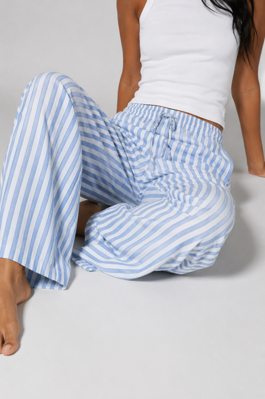 Dolce Stripe Pants - Blue