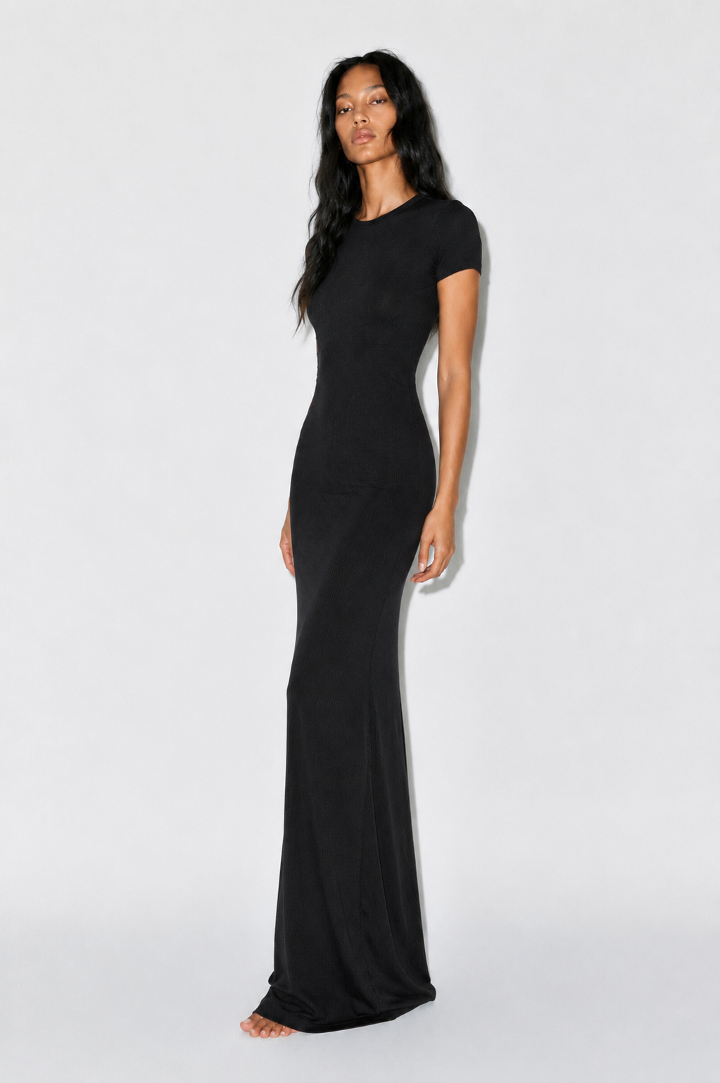 Short sleeve basic dress