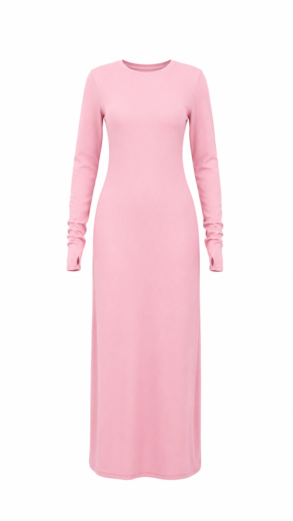 Long sleeves basic dress