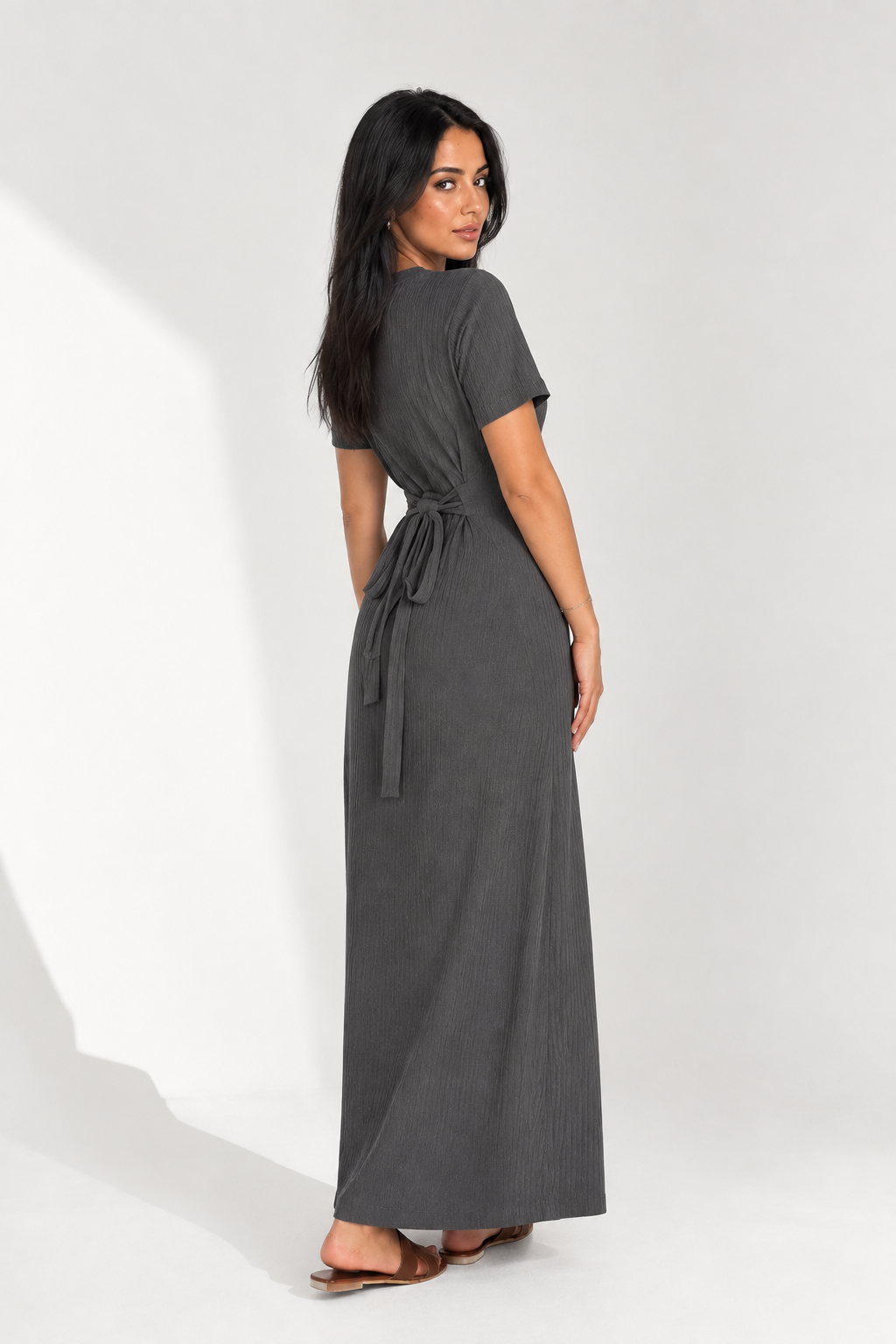 Short sleeve basic dress
