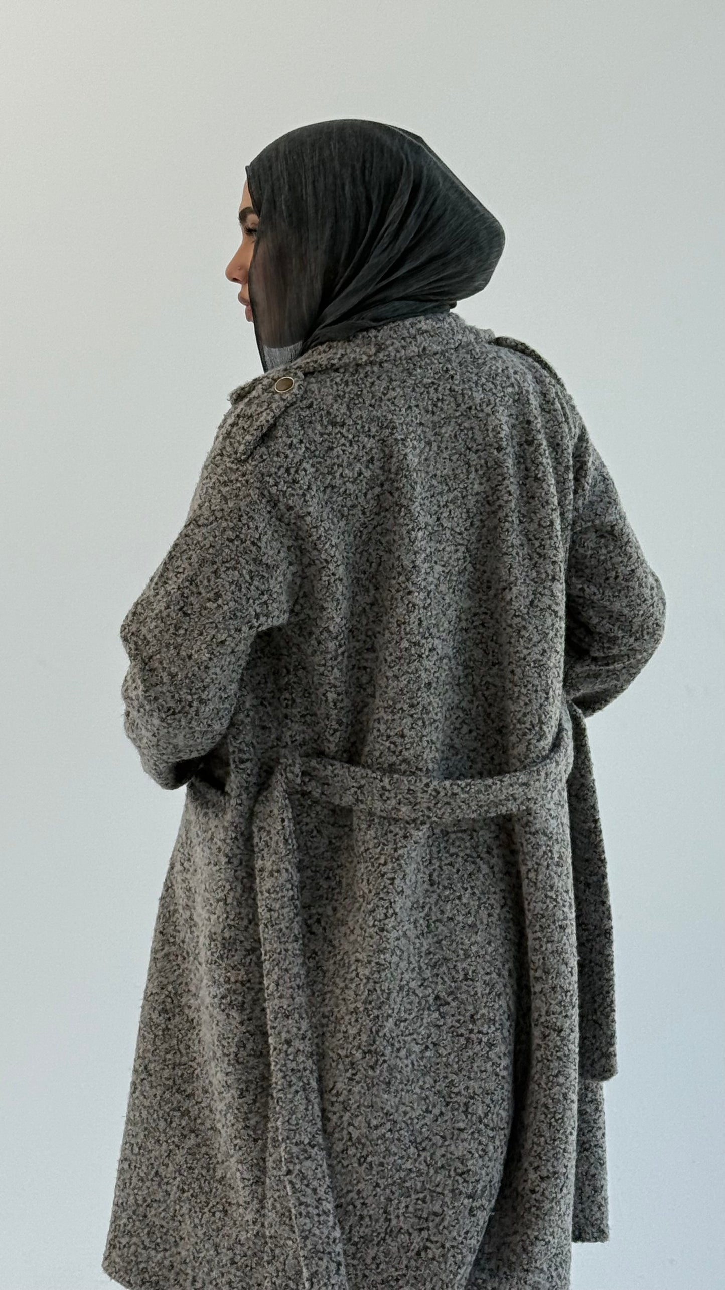 Fluffy Dream Coat - Gray