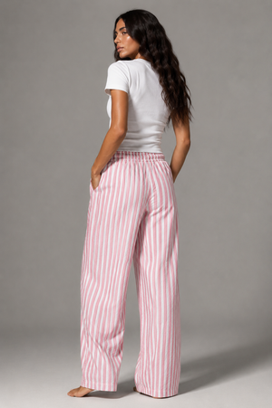 Dolce Stripe Pants - Pink