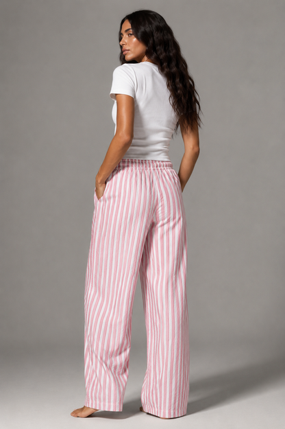 Dolce Stripe Pants - Pink