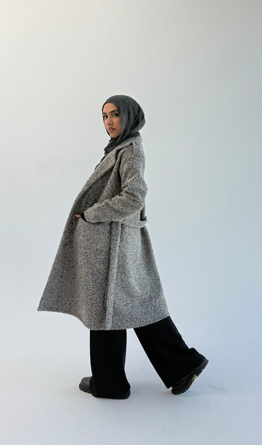 Fluffy Dream Coat - Gray