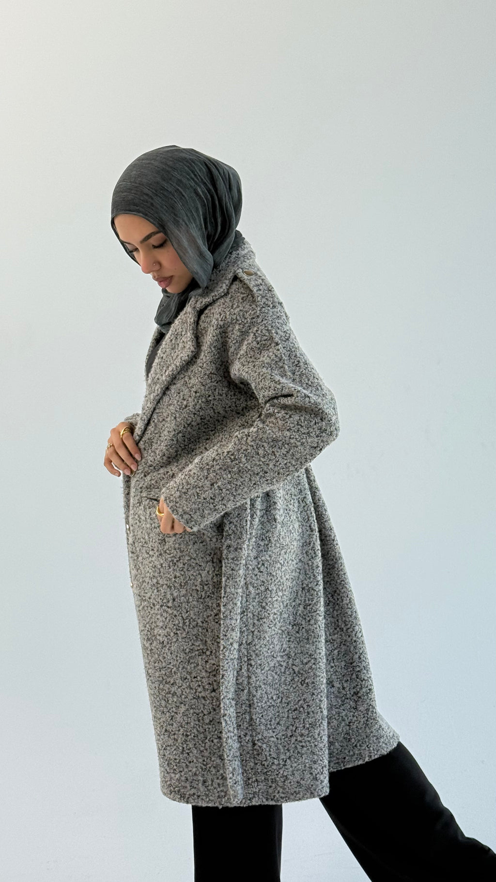 Fluffy Dream Coat - Gray