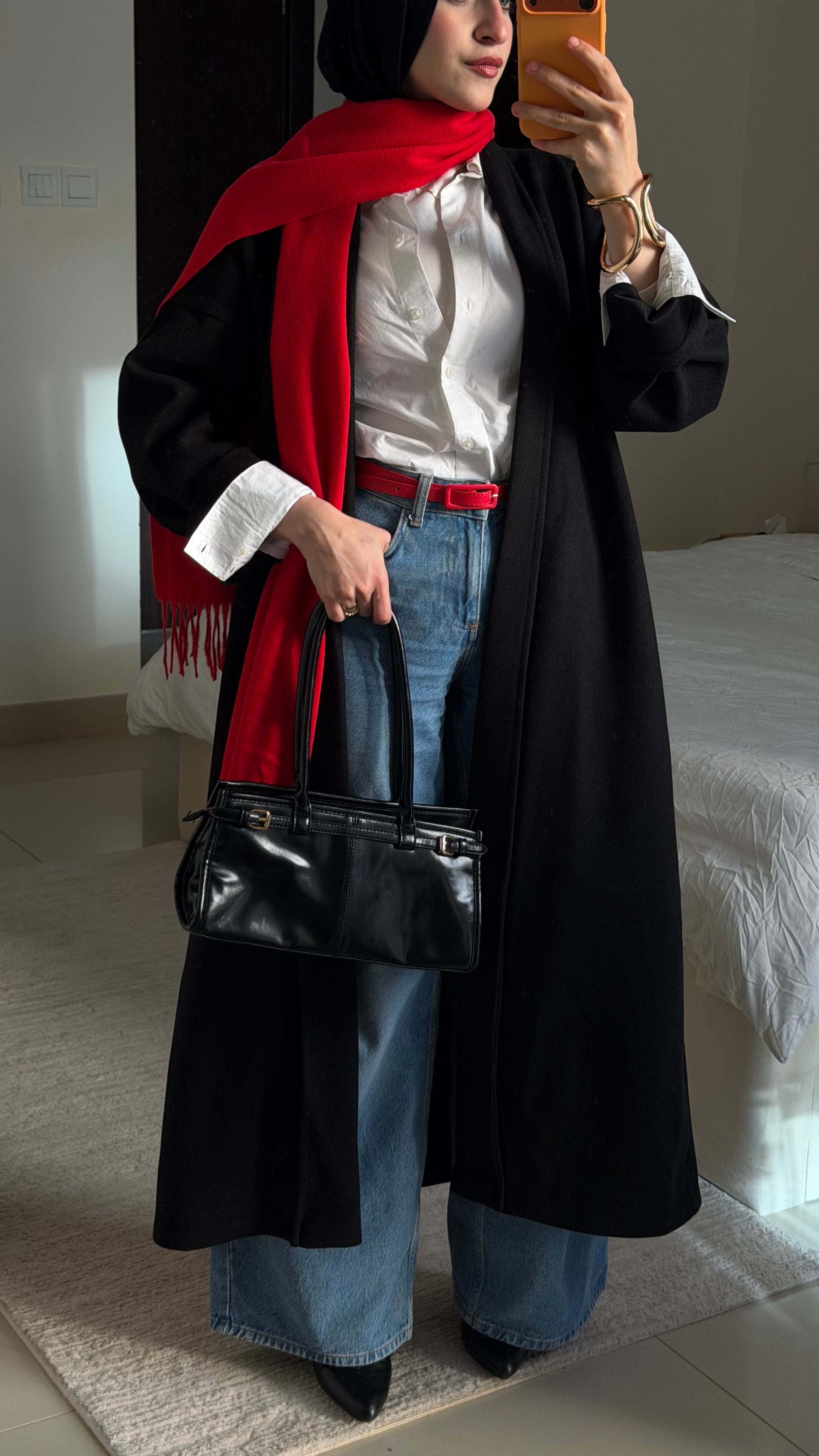 Long Line Cardigan-Black