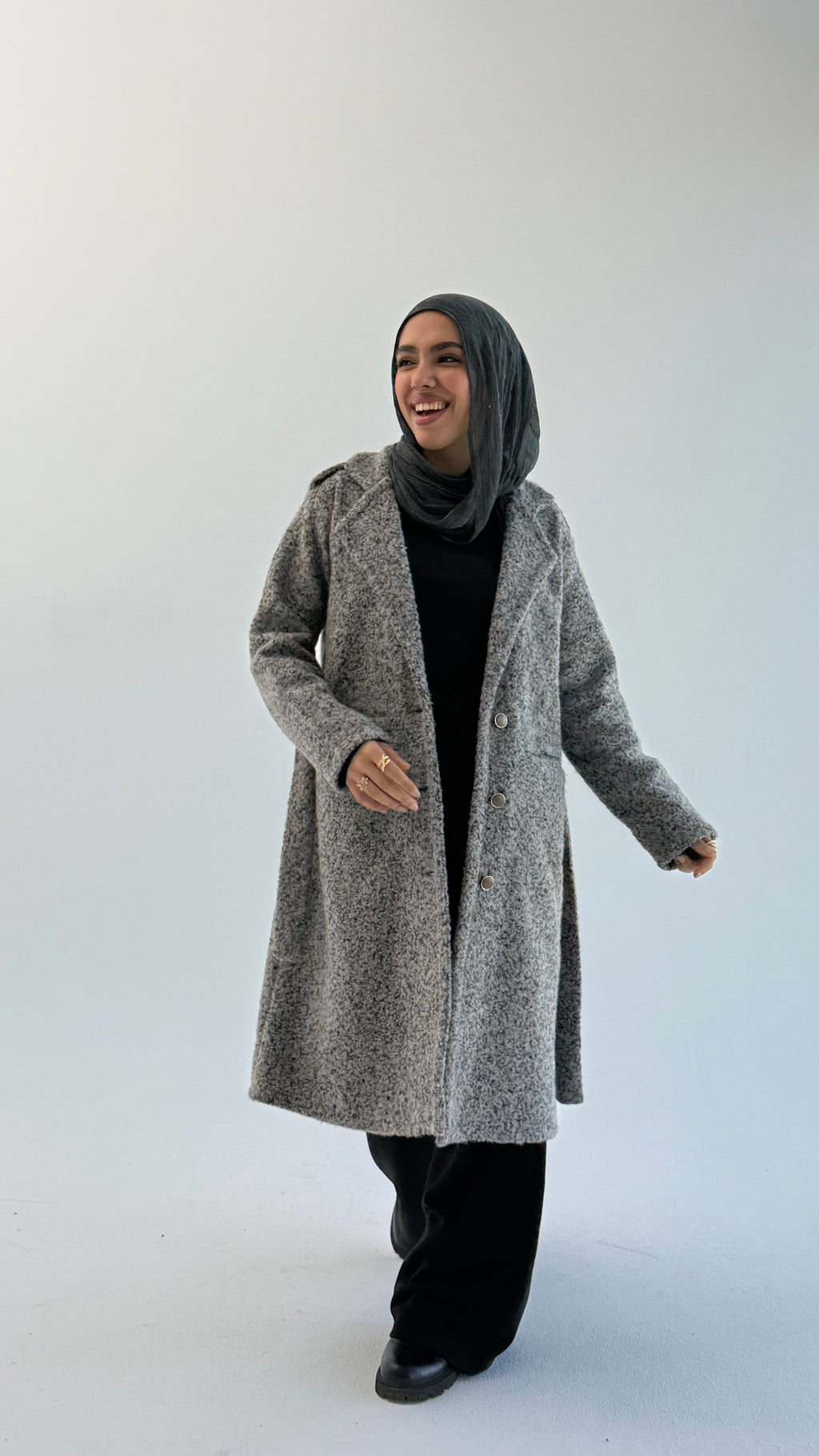 Fluffy Dream Coat - Gray