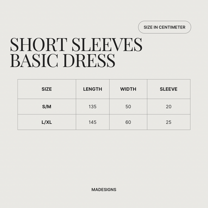 Short sleeve basic dress