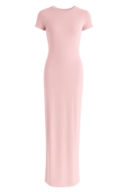 Short sleeve basic dress