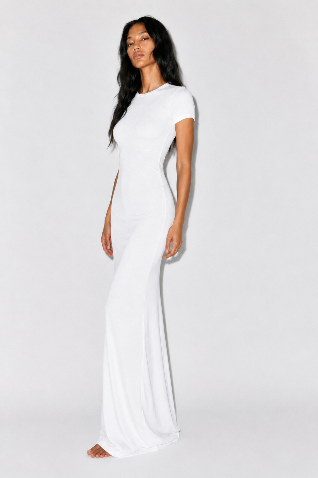 Short sleeve basic dress