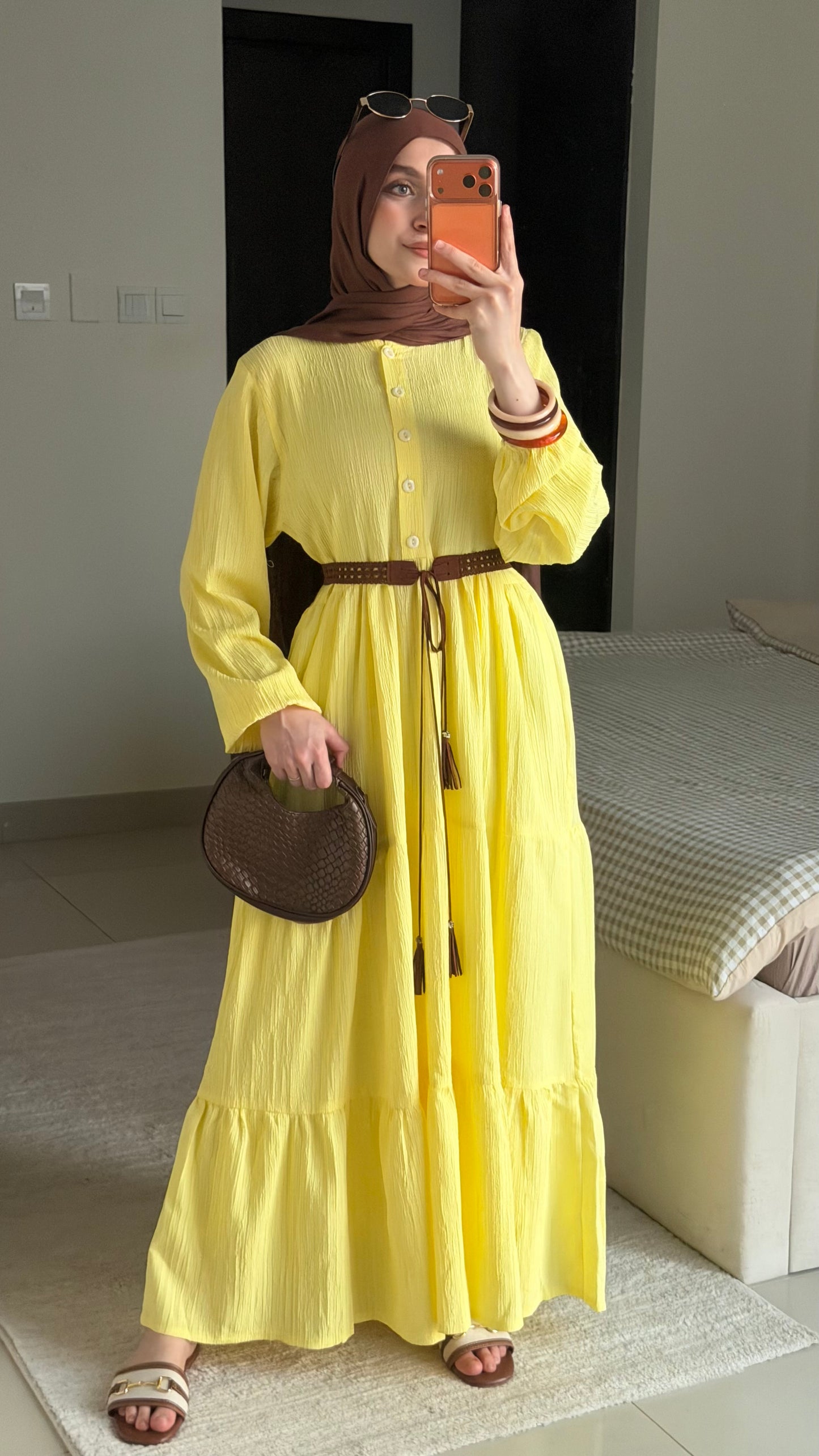 Elara Dress - Butter Yellow