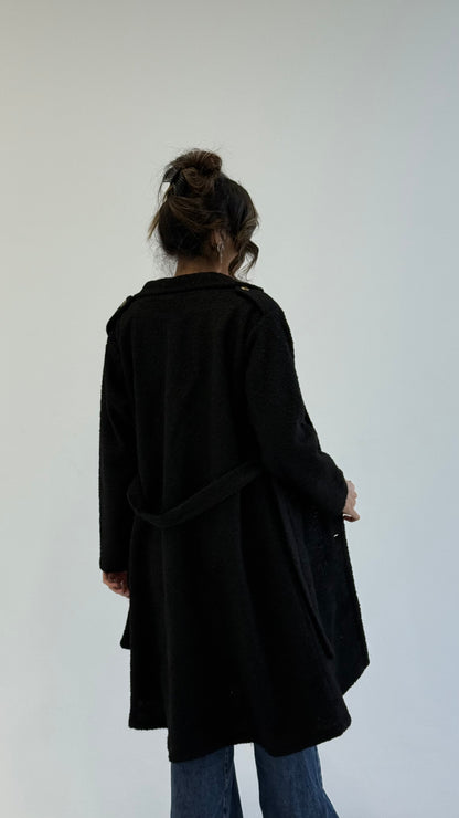 Fluffy Dream Coat - Black