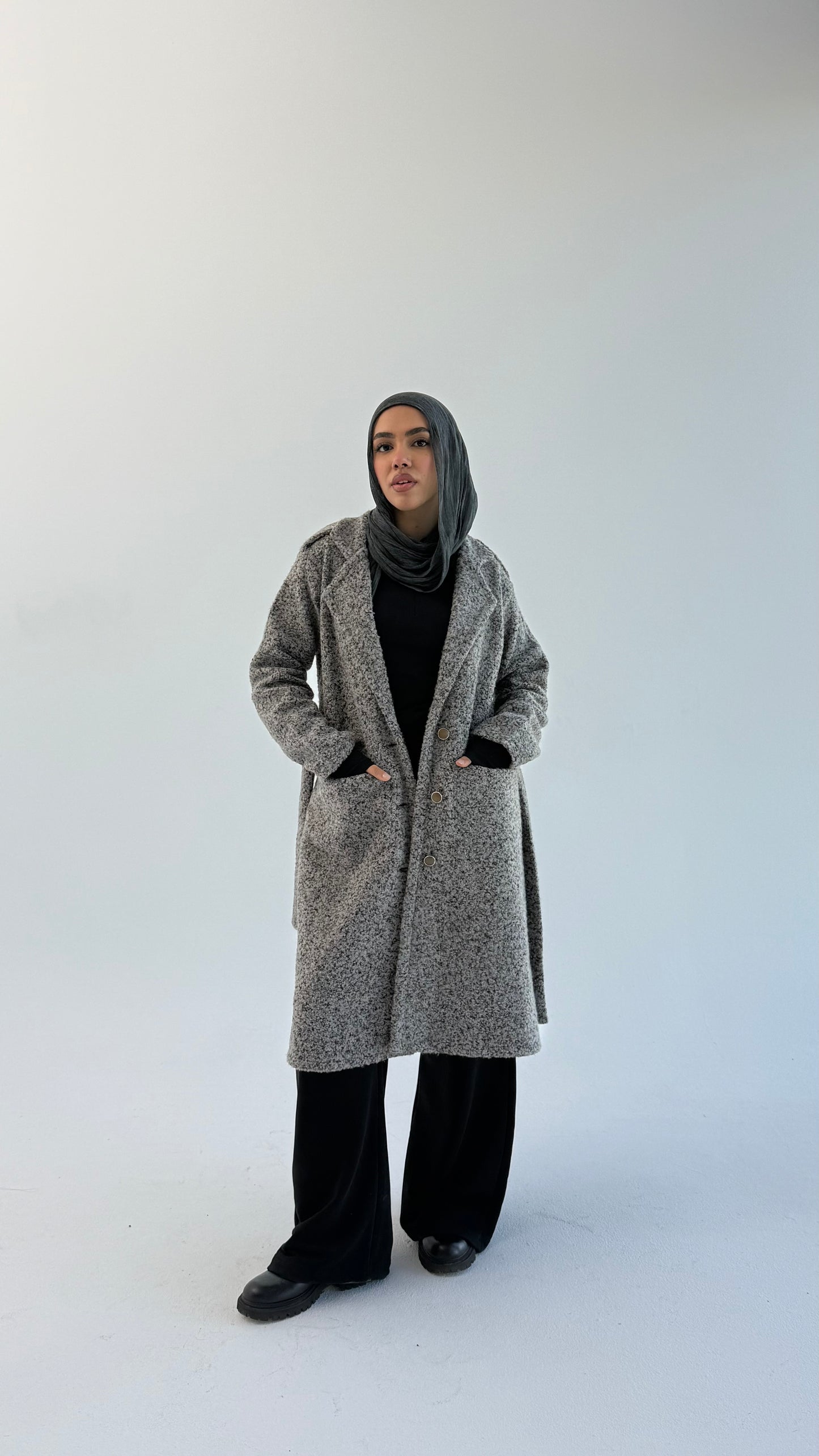 Fluffy Dream Coat - Gray