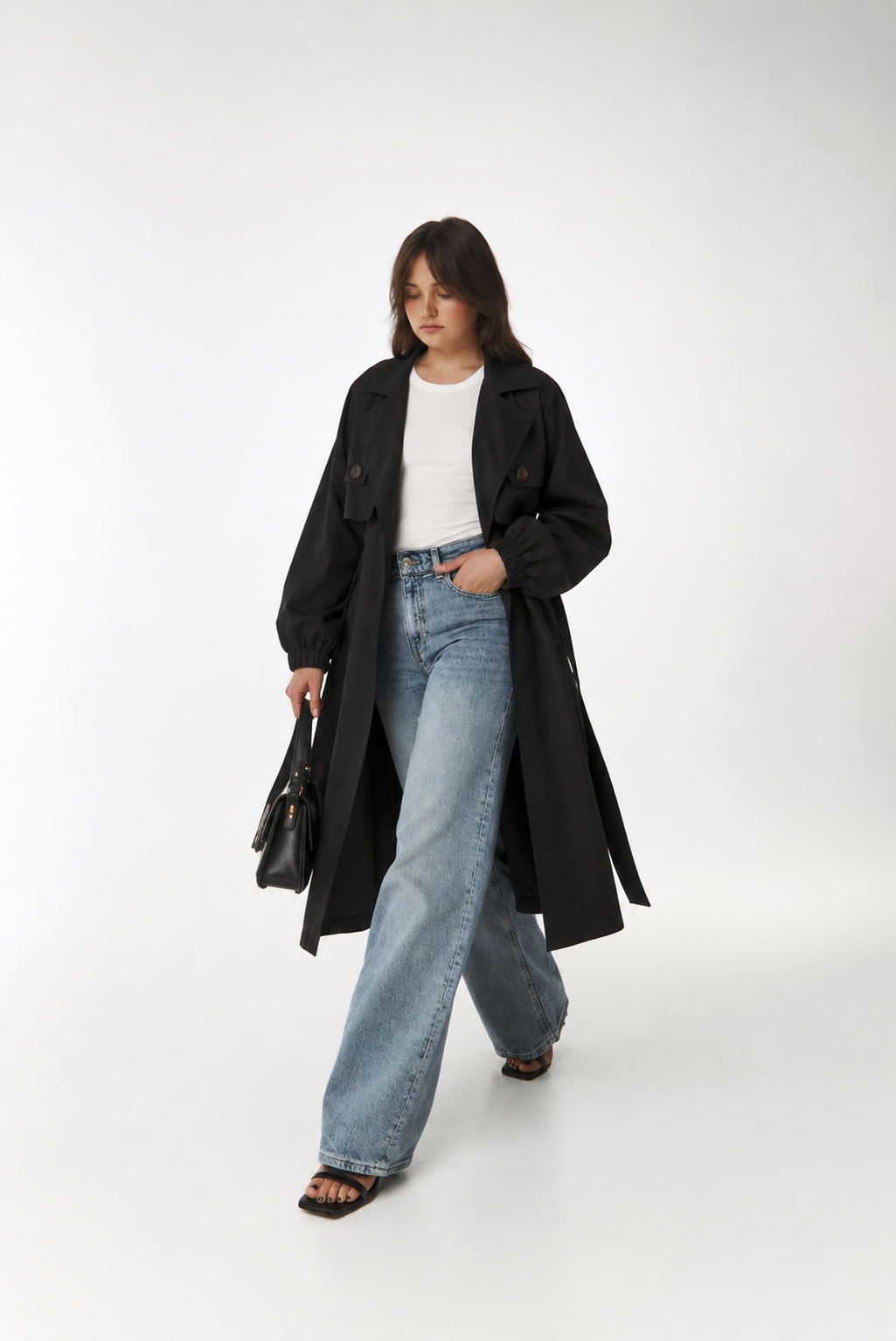 Elyra trench coat - Black