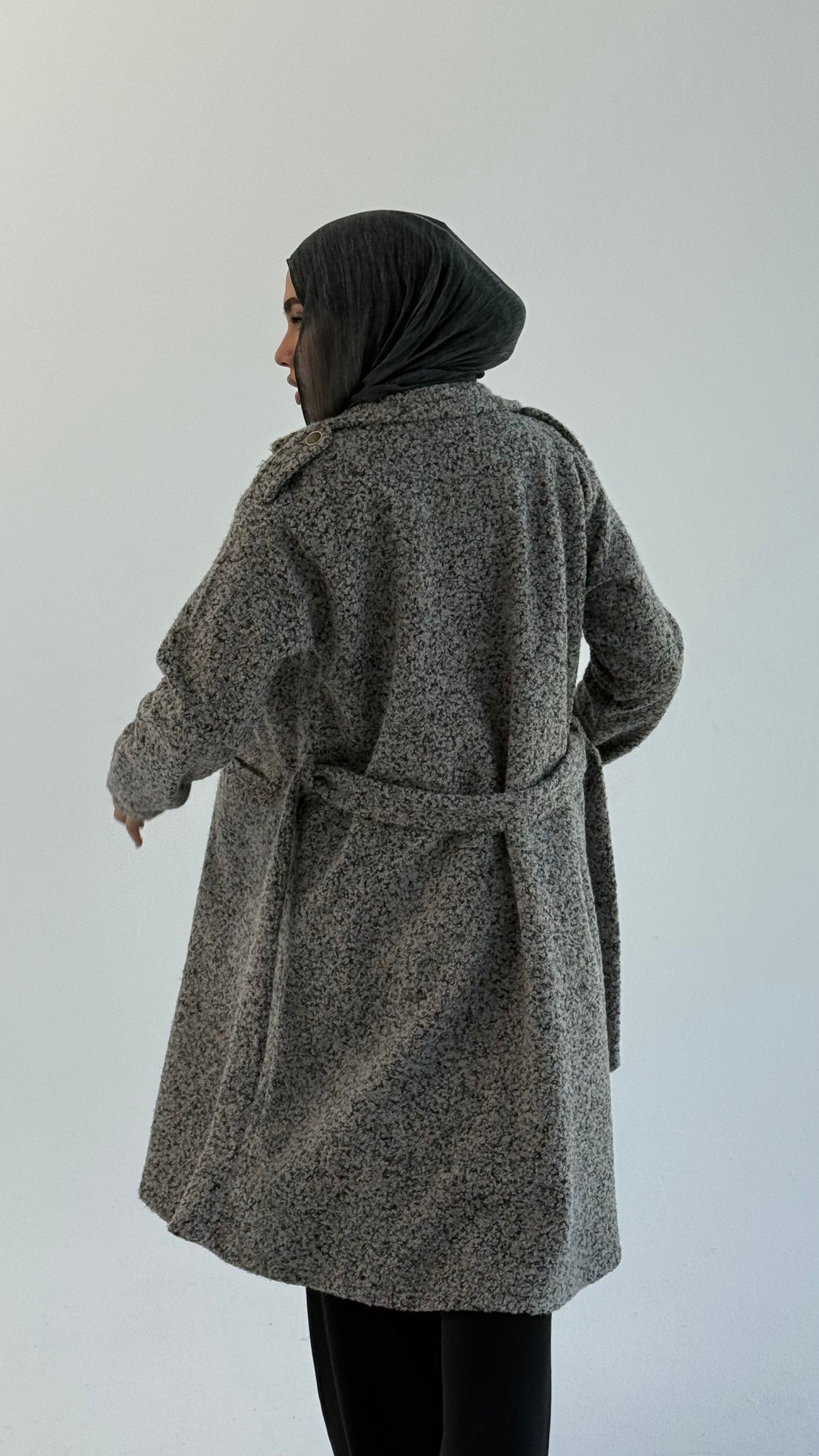 Fluffy Dream Coat - Gray