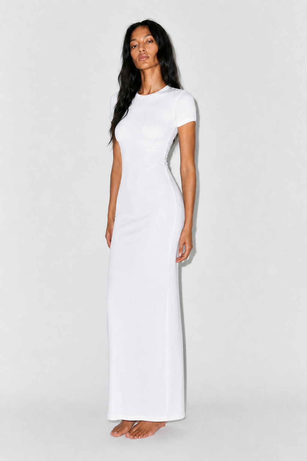 Short sleeve basic dress