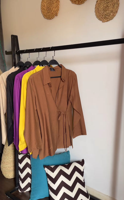 Wrap blouse