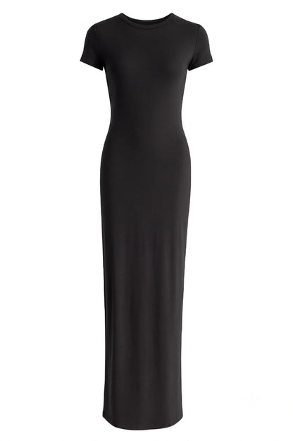 Short sleeve basic dress