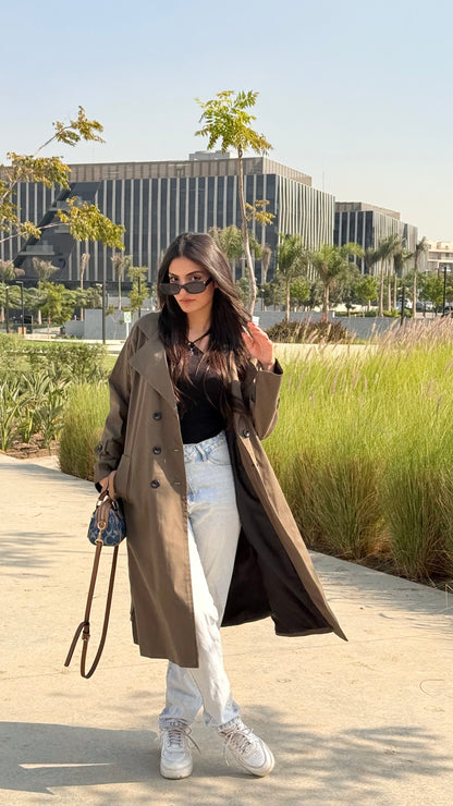 Aurea Trench Coat - olive