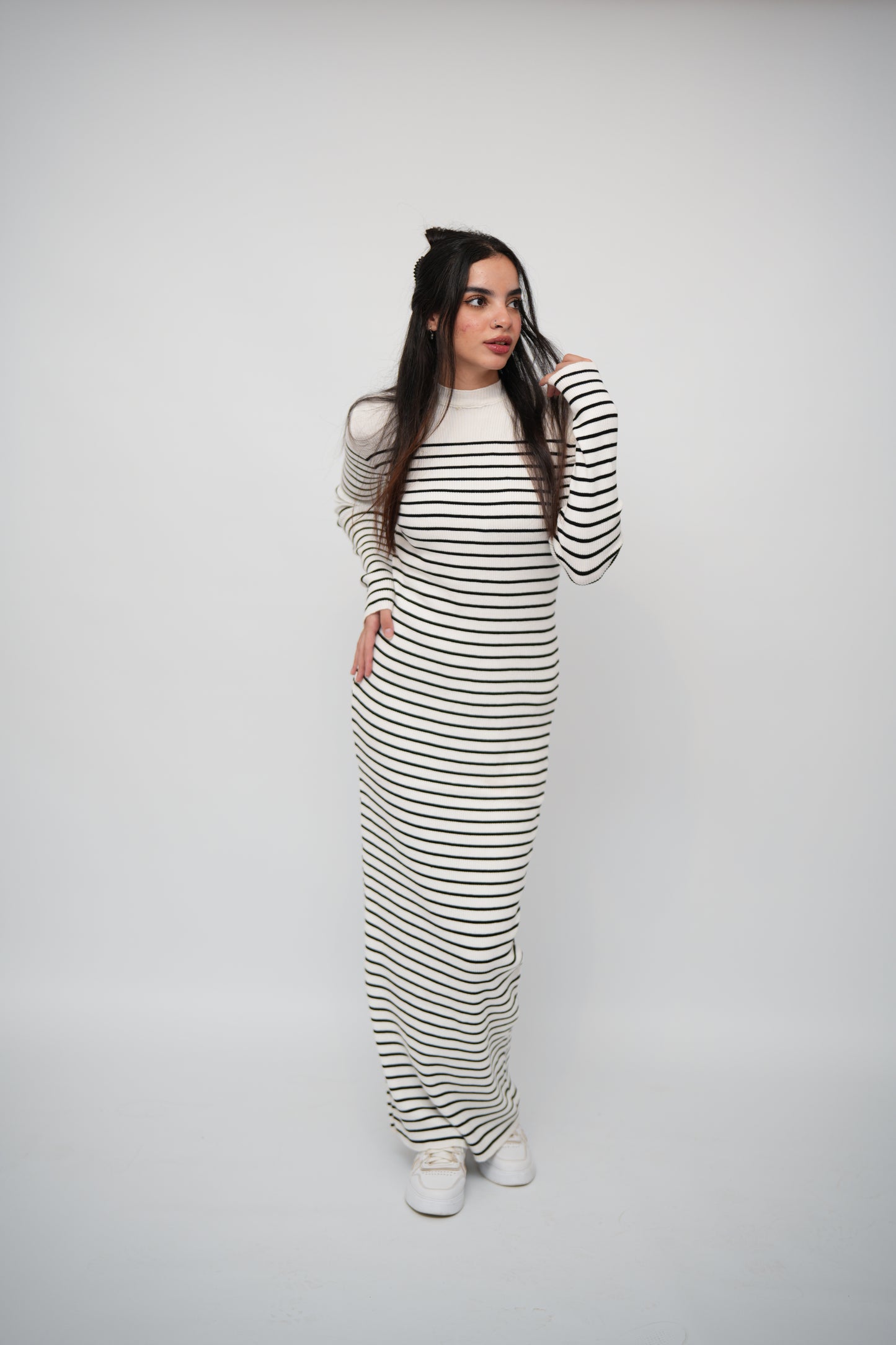 Alma stripped basic dress