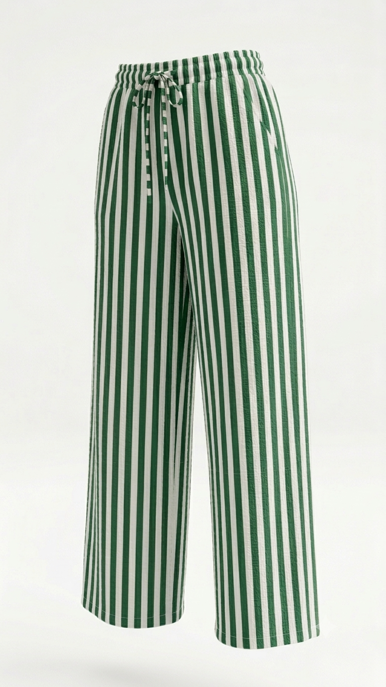 Dolce Stripe Pants - Green