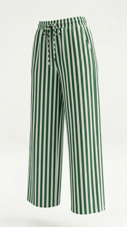 Dolce Stripe Pants - Green