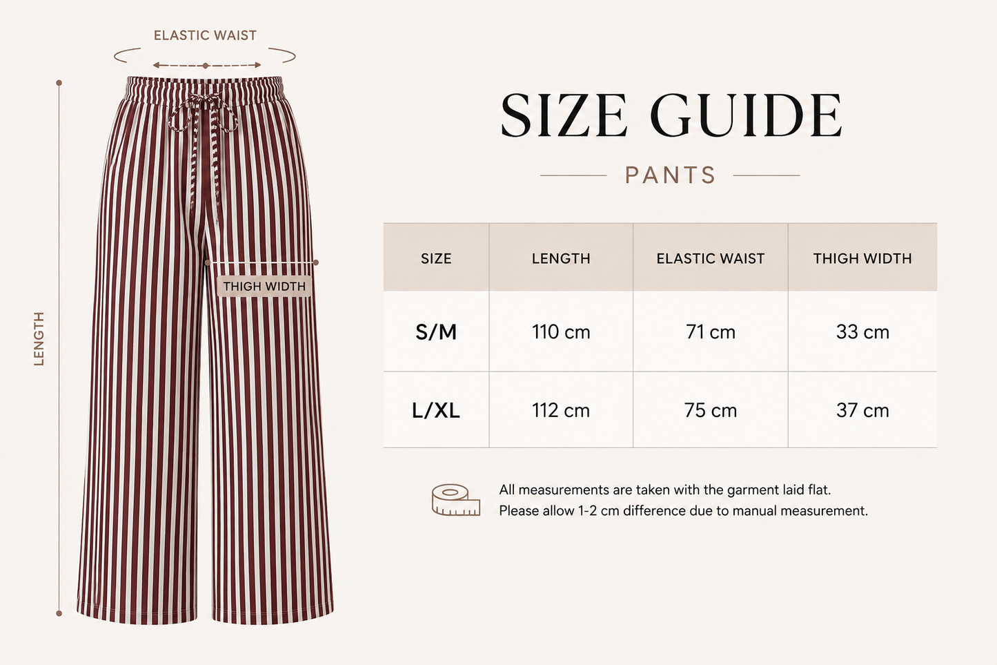 Dolce Stripe Pants - Black