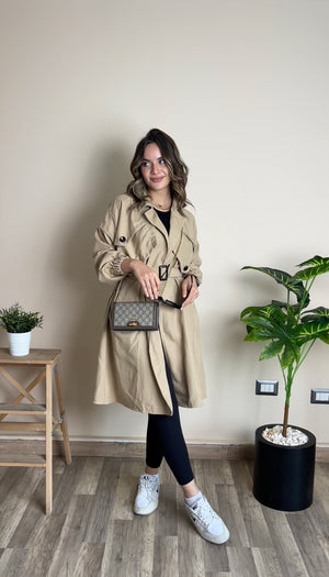 Elyra Trench Coat - Beige