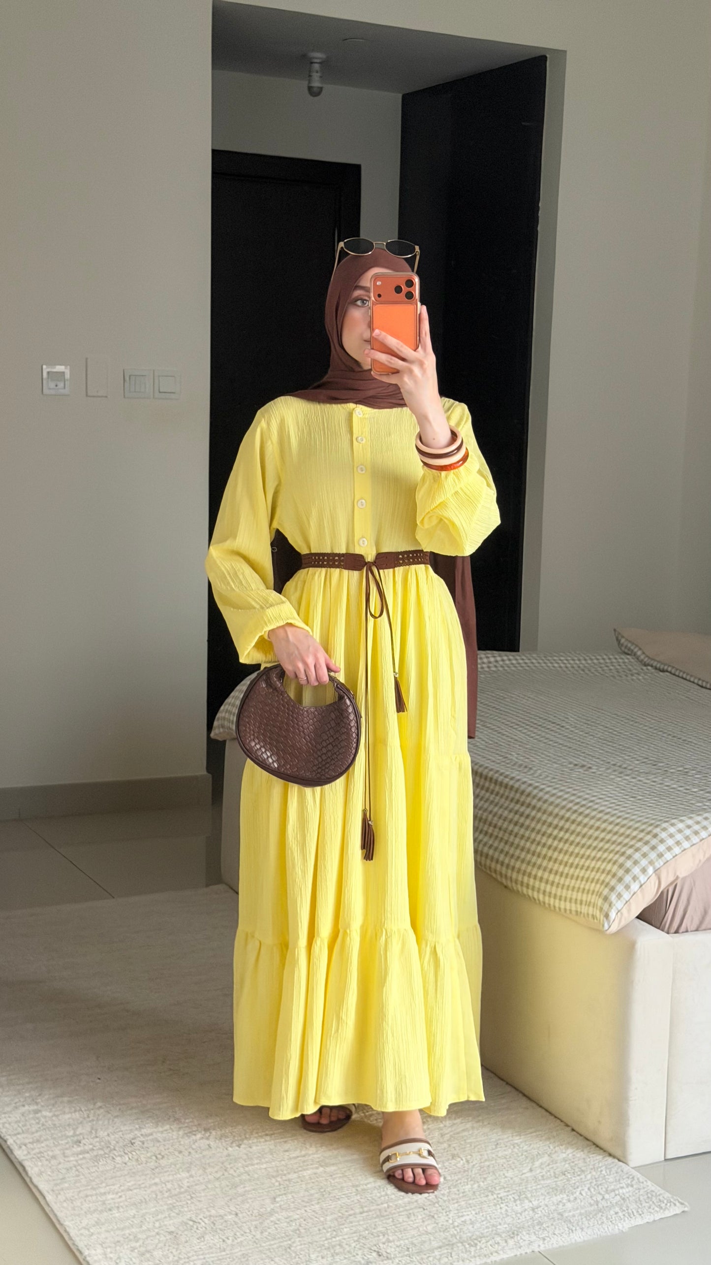 Elara Dress - Butter Yellow