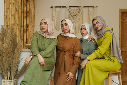 Sage wrap dress