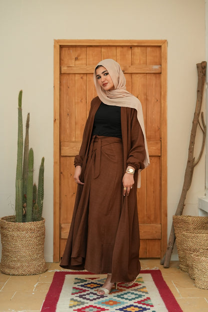 Long Linen Kimono