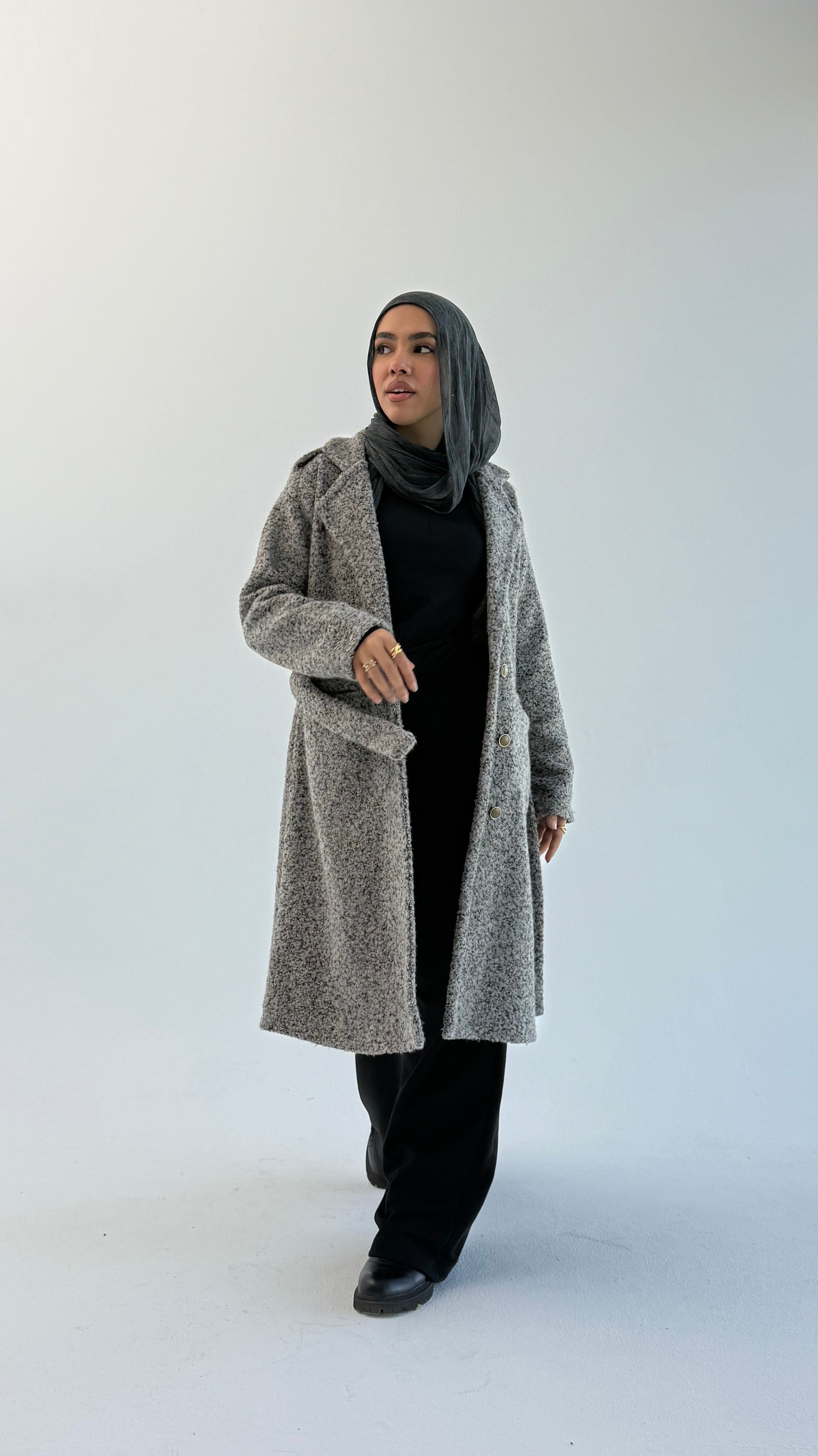 Fluffy Dream Coat - Gray