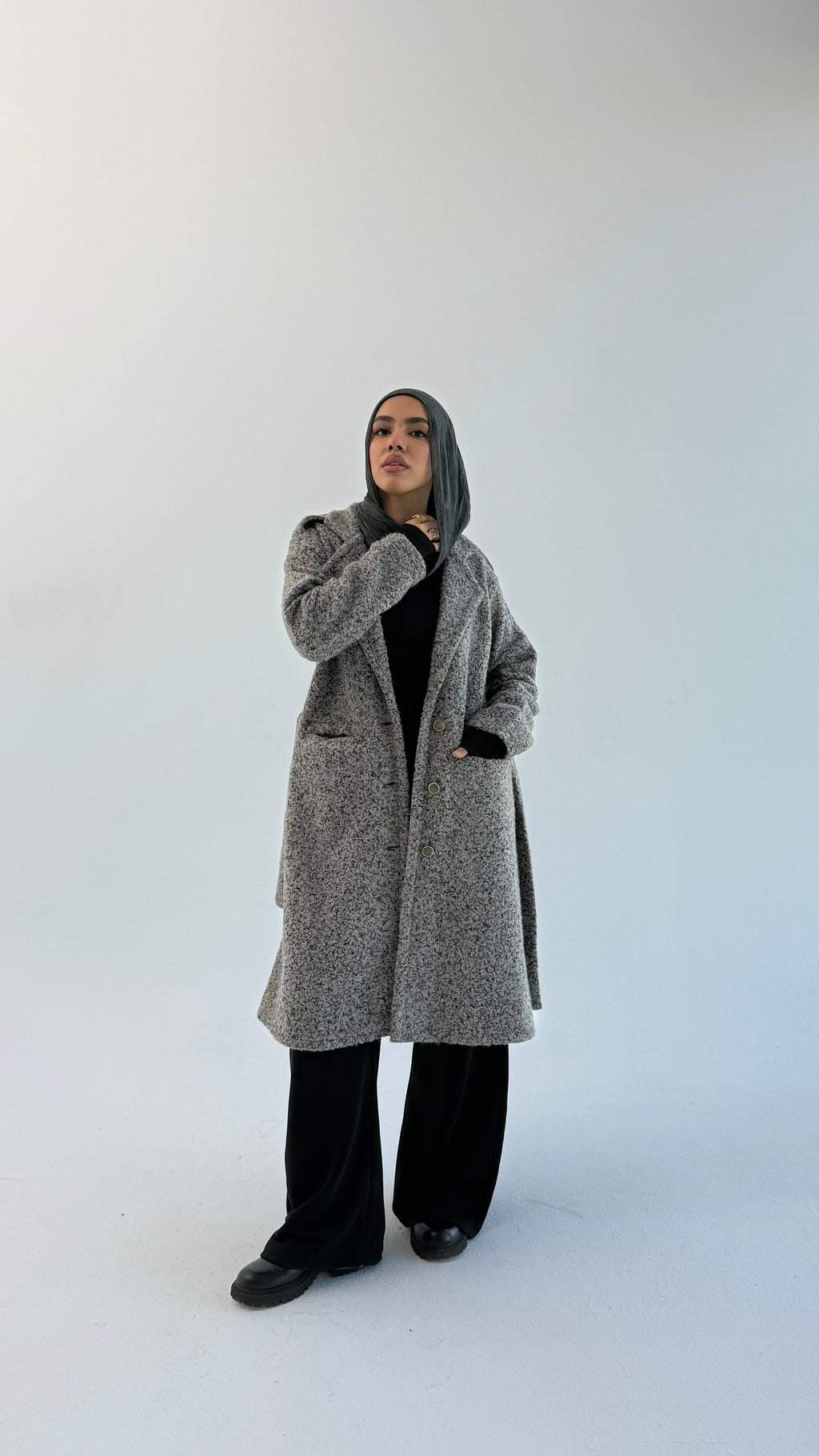 Fluffy Dream Coat - Gray