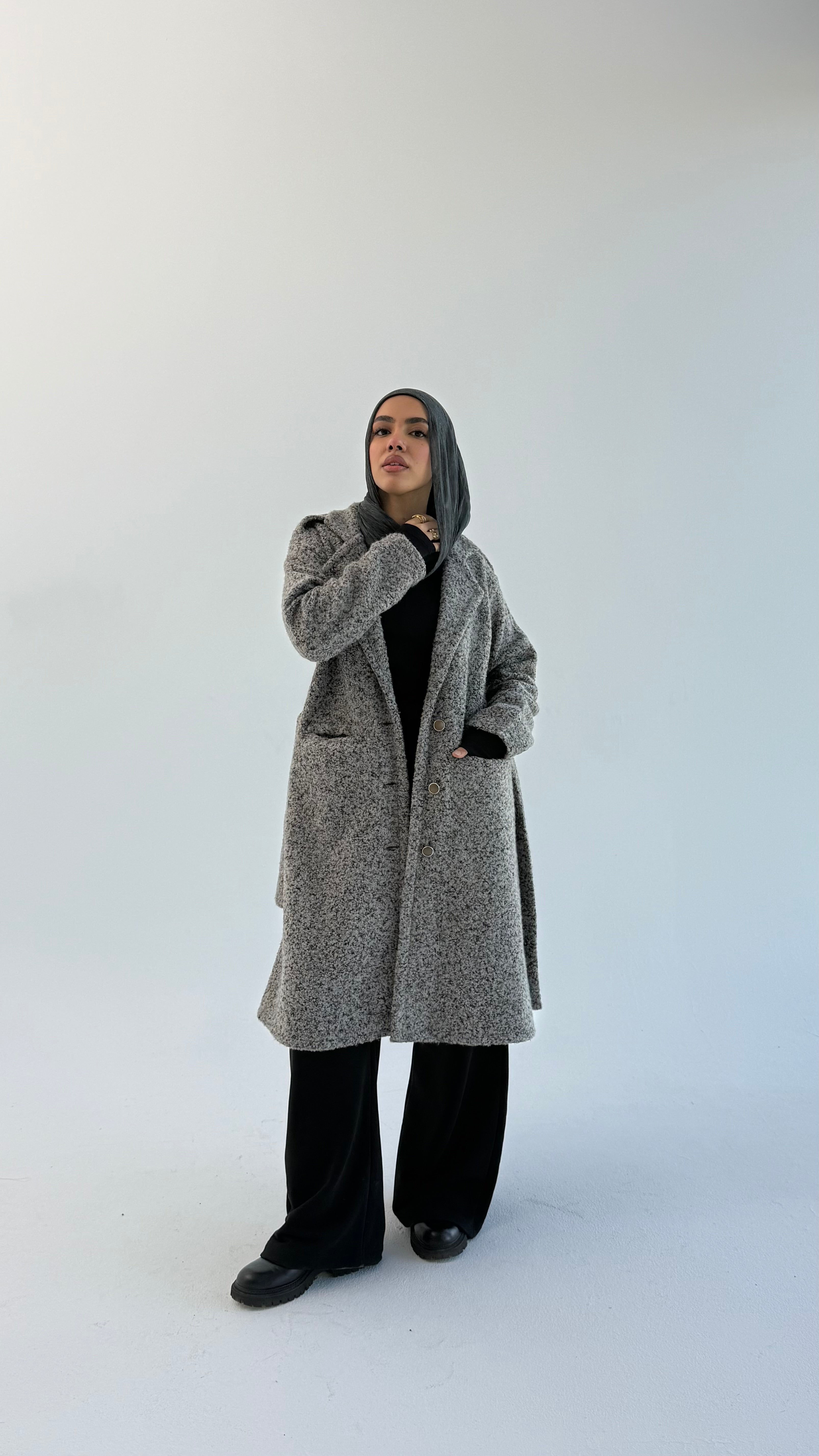 Fluffy Dream Coat - Gray