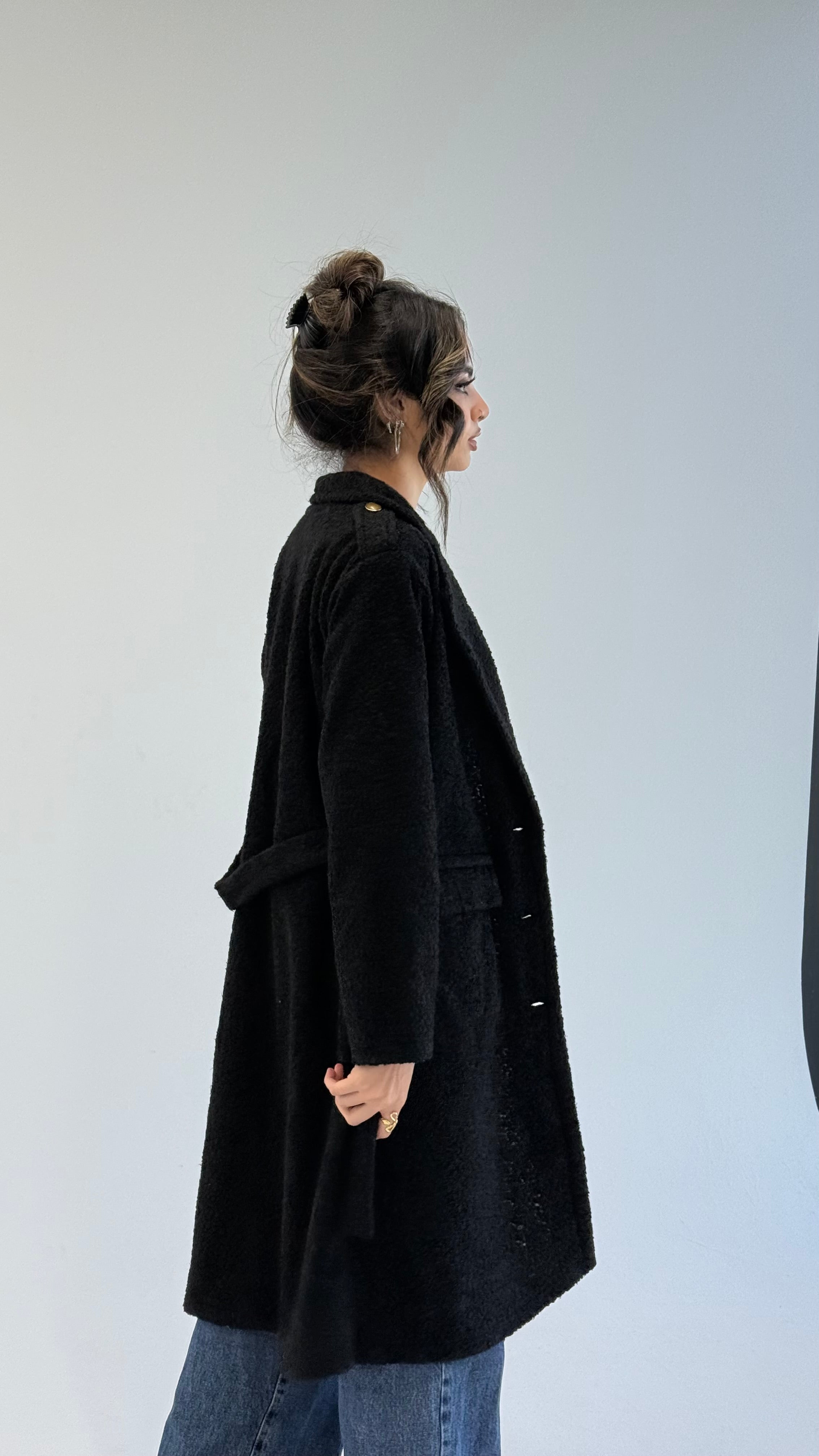 Fluffy Dream Coat - Black