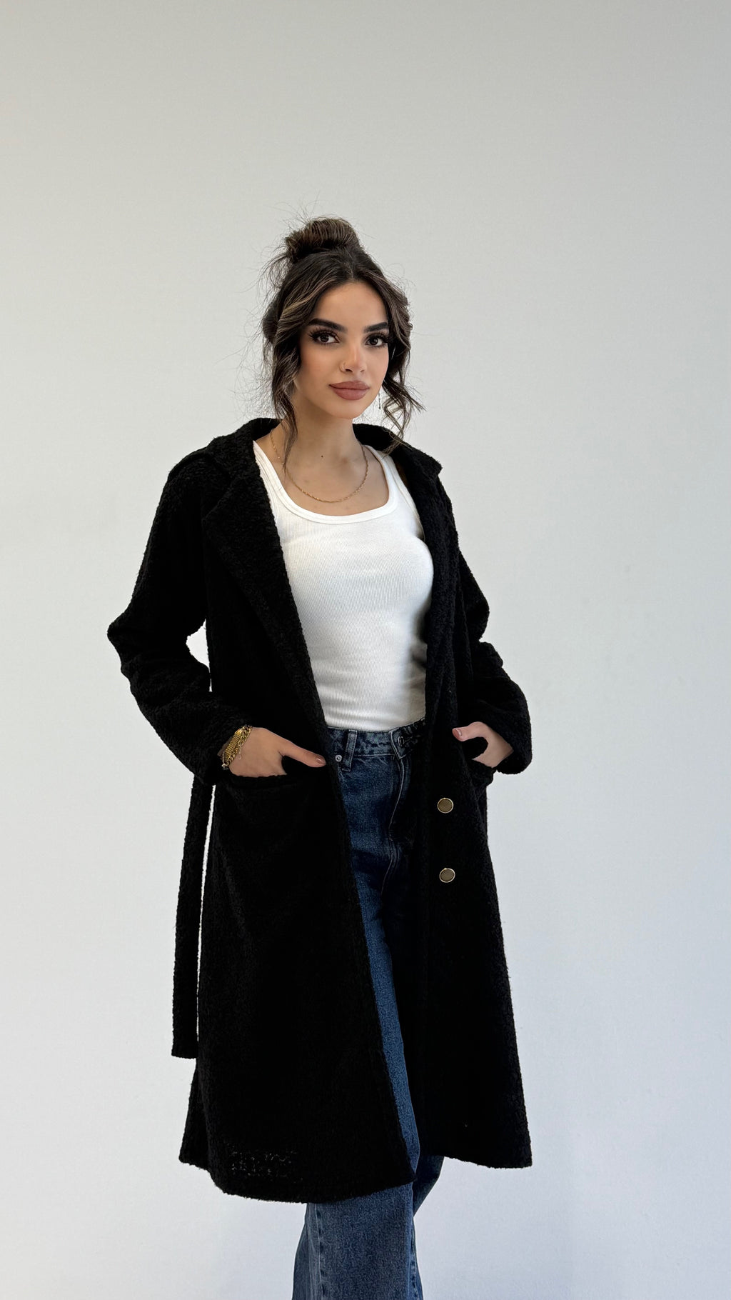 Fluffy Dream Coat - Black